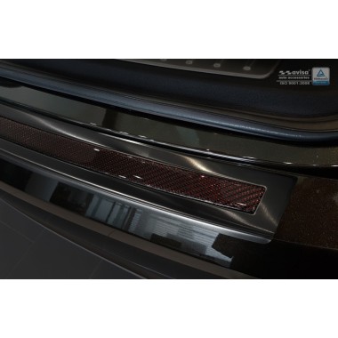 Накладка на задний бампер (карбон) BMW X6 F16 (2014-) бренд – Avisa главное фото